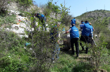 “Yaşıl dünya naminə həmrəylik ili” çərçivəsində  Daşkəsən qəsəbəsində təmizlik aksiyası keçirilib