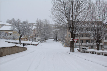 Daşkəsən rayonuna güclü qar yağıb