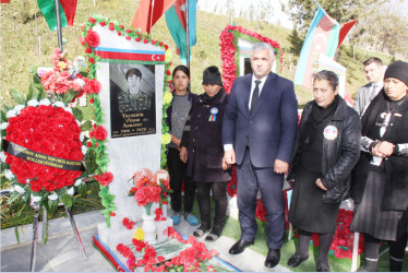 Şəhid Abbasov Tacəddin Vüqar oğlunun anım günü qeyd olunub.