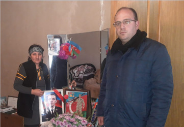 Daşkəsəndə Novruz bayramı günlərində  şəhid ailələrinin ziyarətləri davam etdirilir