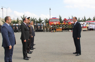 Daşkəsən rayonunda xəbərdarlıq və toplanış  üzrə mülki müdafiə məşqi keçirilib