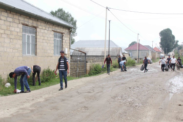 Daşkəsəndə “Təmiz ölkəm” devizi altında təmizlik aksiyası təşkil edilib