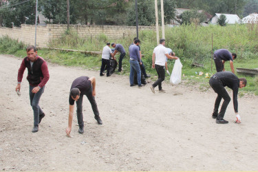 Daşkəsəndə “Təmiz ölkəm” devizi altında təmizlik aksiyası təşkil edilib