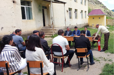 Daşkəsən rayonunun Alaxançallı kəndində “Fövqəladə hallarla bağlı davranış qaydaları” mövzusunda maarifləndirmə tədbiri keçirib