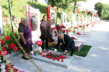 Vətən müharibəsi şəhidi Tacəddin Abbasovun  xatirəsinə inşa edilmiş ehsan bulağının açılışı olub