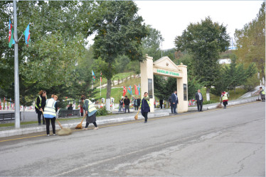 Daşkəsəndə  “Anım Günü”nə hazırlıqla əlaqədar  Şəhidlər Xiyabanında  təmizlik işləri aparılmış, səliqə-səhman yaradılmışdır.