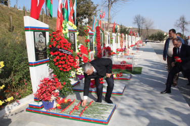 Şəhid Cabbarov Muraz İlham oğlunun və Şıxıyev Orxan Raqif oğlunun anım günləri qeyd olunub.