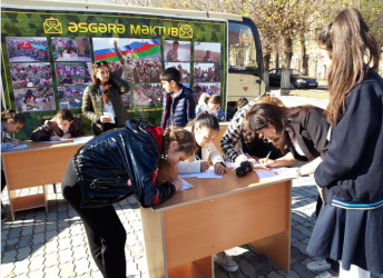 Daşkəsəndə 8 Noyabr – Zəfər Günü münasibətilə "Əsgərə məktub" aksiyası keçirilib.