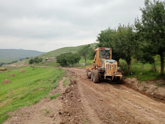 Daşkəsən rayonunda sel sularının ziyan vurduğu yollar və körpülər bərpa edilib