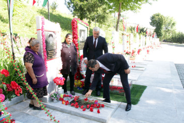 Vətən müharibəsi şəhidi Tacəddin Abbasovun  xatirəsinə inşa edilmiş ehsan bulağının açılışı olub