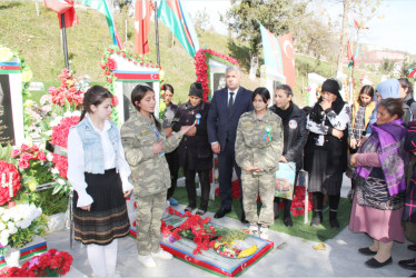 Şəhid Abbasov Tacəddin Vüqar oğlunun anım günü qeyd olunub.