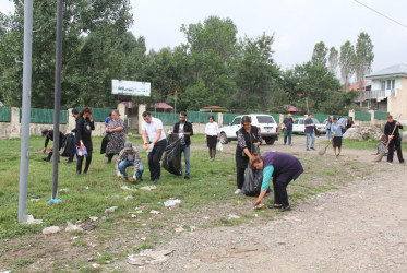 Daşkəsəndə “Təmiz ölkəm” devizi altında təmizlik aksiyası təşkil edilib