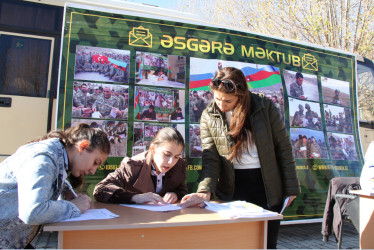 Daşkəsəndə 8 Noyabr – Zəfər Günü münasibətilə "Əsgərə məktub" aksiyası keçirilib.