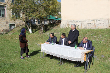 Qaraqullar kəndində növbəti səyyar qəbul-görüş keçirilib