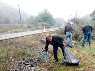 Daşkəsən rayon Bayan kəndində növbəti təmizlik aksiyası keçirilib