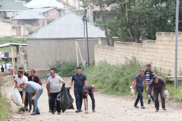 Daşkəsəndə “Təmiz ölkəm” devizi altında təmizlik aksiyası təşkil edilib