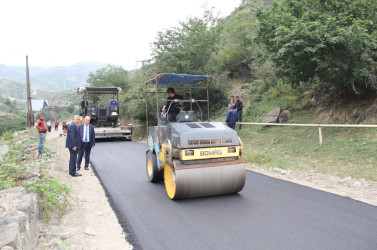 Daşkəsən Rayon İcra Hakimiyyəti Başçısının səlahiyyətlərini müvəqqəti  icra edən Vüqar Məmmədov rayonda aparılan tikinti və abadlıq işləri ilə tanış olub