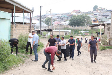 Daşkəsəndə “Təmiz ölkəm” devizi altında təmizlik aksiyası təşkil edilib