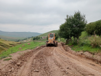 Daşkəsən rayonunda sel sularının ziyan vurduğu yollar və körpülər bərpa edilib