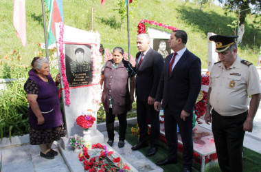 Vətən müharibəsi şəhidi Tacəddin Abbasovun  xatirəsinə inşa edilmiş ehsan bulağının açılışı olub