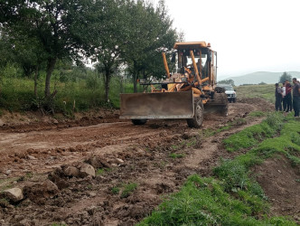 Daşkəsən rayonunda sel sularının ziyan vurduğu yollar və körpülər bərpa edilib