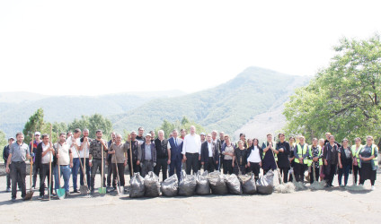 11.09.2024-cü il tarixdə “Yaşıl dünya naminə həmrəylik ili” çərçivəsində  Daşkəsən şəhərində növbəti təmizlik aksiyası keçirilib