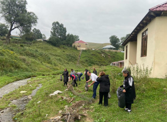 Xoşbulaq kəndində "Yaşıl dünya naminə həmrəylik ili" çərçivəsində növbəti təmizlik aksiyası təşkil olunub