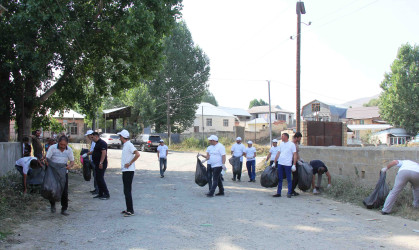 Daşkəsən rayonunun Xoşbulaq kəndində növbəti ekoloji aksiya keçirilib, maarifləndirmə aparılıb