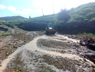 Daşkəsəndə leysanın fəsadları aradan qaldırılır