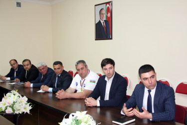 Daşkəsən Rayon İcra Hakimiyyətinin başçısı Orxan Abbasov Azərbaycan çempionu olmuş 14 yaşadək voleybolçu oğlanların “Daşkəsən” komandasını qəbul edib