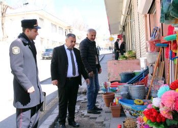 Daşkəsən rayonunda heyvan kəsimi və ət satışı məntəqələrində  sanitar-gigiyenik normalara riayət edilməsi və qanunsuz küçə ticarəti ilə bağlı monitorinqlər keçirilib