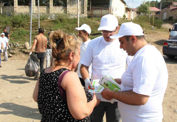 Daşkəsən rayonunun Xoşbulaq kəndində növbəti ekoloji aksiya keçirilib, maarifləndirmə aparılıb