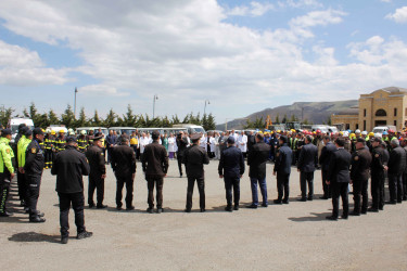 Daşkəsən rayon ərazi mülki müdafiə qüvvələri ilə xəbərdarlıq və toplanış məşqi keçirilib