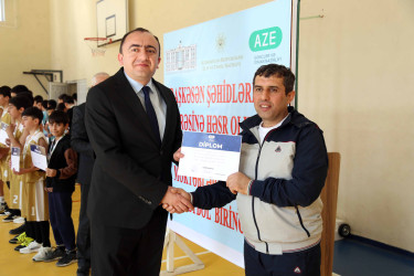 Daşkəsən şəhidlərinin xatirəsinə həsr olunan rayonun ümumtəhsil məktəbləri arasında voleybol birinciliyi keçirilib