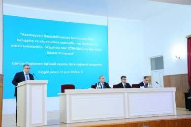Daşkəsən rayonundan olan nümayəndələr Göygöldə aqrar sahədə yeni Dövlət Proqramının müzakirəsi ilə bağlı keçirilən regional müşavirədə iştirak ediblər