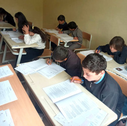 Daşkəsən rayonu üzrə ümumtəhsil məktəblərinin 4-cü və 6-cı sinif şagirdlərinin mərkəzləşmiş qaydada növbəti monitorinqi aparılıb