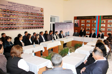 Daşkəsəndə “Ümummilli Lider Heydər Əliyevin memarlıq irsi” mövzusunda dəyirmi masa keçirilib