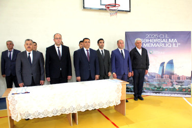 Daşkəsəndə "Şəhərslama və Memarlıq İli"nə həsr olunan rayonun idarə, müəssisə və təşkilatları arasında stolüstü tennis turniri keçirilib
