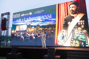 “AzerGold” QSC və Bakı Media Mərkəzinin birgə təşkilatçılığı, Daşkəsən Rayon İcra Hakimiyyətinin dəstəyi ilə Daşkəsəndə milli kino seansı keçirilib