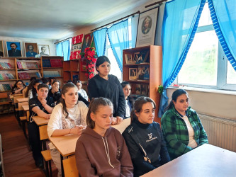 Daşkəsəndə “İnsan hüquqları aylığı” çərçivəsində məktəblilərlə növbəti maarifləndirmə aparılıb