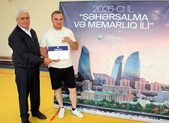 Daşkəsəndə "Şəhərslama və Memarlıq İli"nə həsr olunan rayonun idarə, müəssisə və təşkilatları arasında stolüstü tennis turniri keçirilib