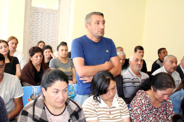 Daşkəsən Rayon İcra Hakimiyyətinin başçısı Orxan Abbasov 16.09.2026-cı il tarixdə Quşçu kəndində vətəndaşların növbəti səyyar qəbulunu keçirib