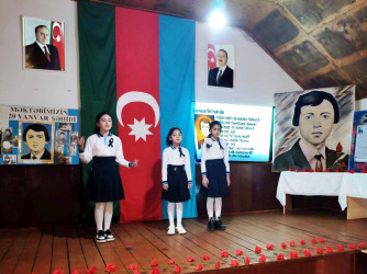 Daşkəsəndə 20 Yanvar – Ümumxalq Hüzn Gününün 35-ci ildönümünə həsr olunan “Həyat üçün doğulmuşuq, Vətən üçün ölməliyik” adlı tədbir keçirilib