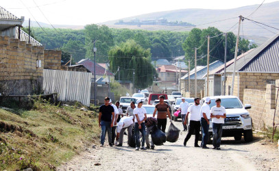 Daşkəsən rayonunun Xoşbulaq kəndində növbəti ekoloji aksiya keçirilib, maarifləndirmə aparılıb
