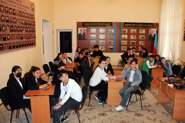 Daşkəsəndə Ümummilli Lider Heydər Əliyevin anadan olmasının 102-ci ildönümünə həsr olunmuş gənclər arasında bilik yarışı keçirilib