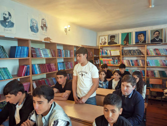 Daşkəsəndə “İnsan hüquqları aylığı” çərçivəsində məktəblilərlə növbəti maarifləndirmə aparılıb