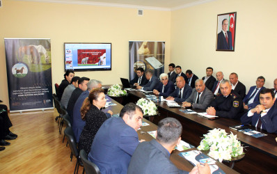 Daşkəsəndə kənd təsərrüfatı heyvanları arasında identifikasiya işlərinin təşkili ilə bağlı maarifləndirici görüş keçirilib