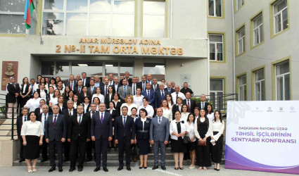 Daşkəsəndə təhsil işçilərinin ənənəvi sentyabr konfransı keçirilib