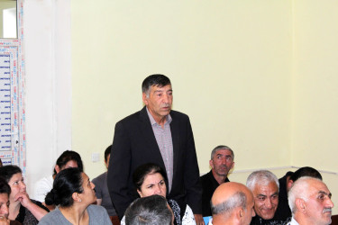 Daşkəsən Rayon İcra Hakimiyyətinin başçısı Orxan Abbasov 16.09.2026-cı il tarixdə Quşçu kəndində vətəndaşların növbəti səyyar qəbulunu keçirib