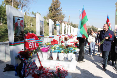 Daşkəsənli Vətən müharibəsi şəhidi Mübariz İbrahimovun şəhadətinin beşinci ildönümü qeyd olunub
